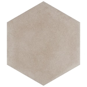 Matter Hex Taupe 7-7/8 in. x 9 in. Porcelain Floor and Wall Tile (3.8 sq. ft./Case)