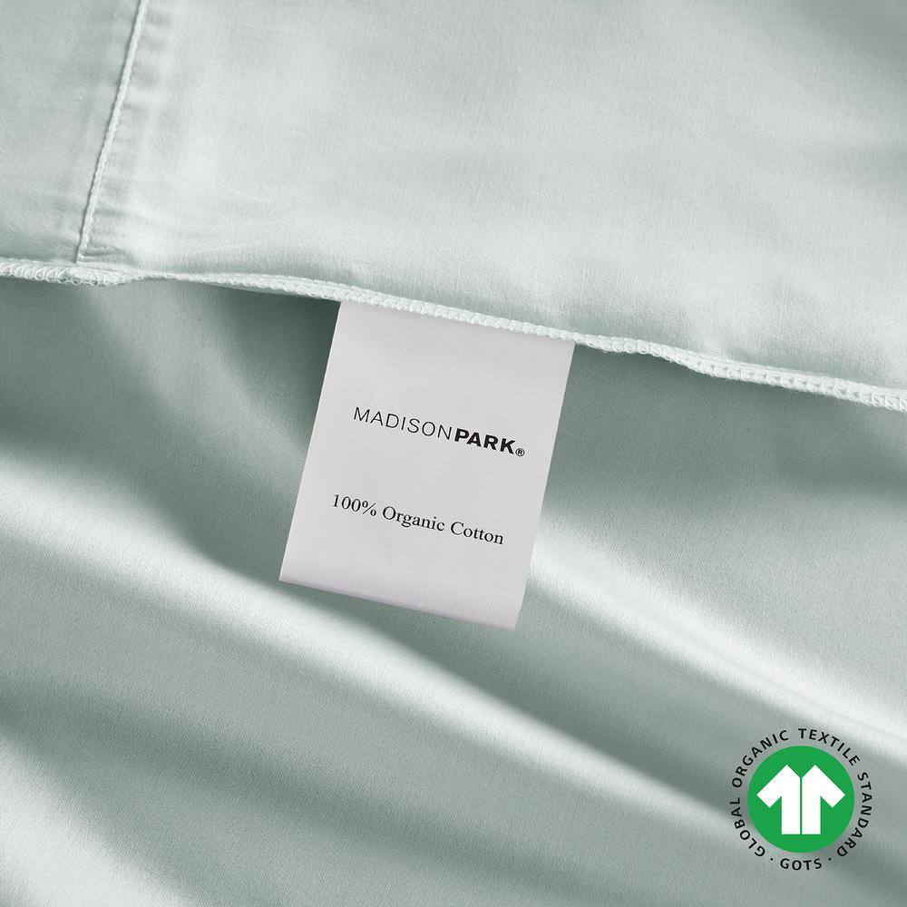 Aqua Organic Cotton King Deep Pocket Sheet Set