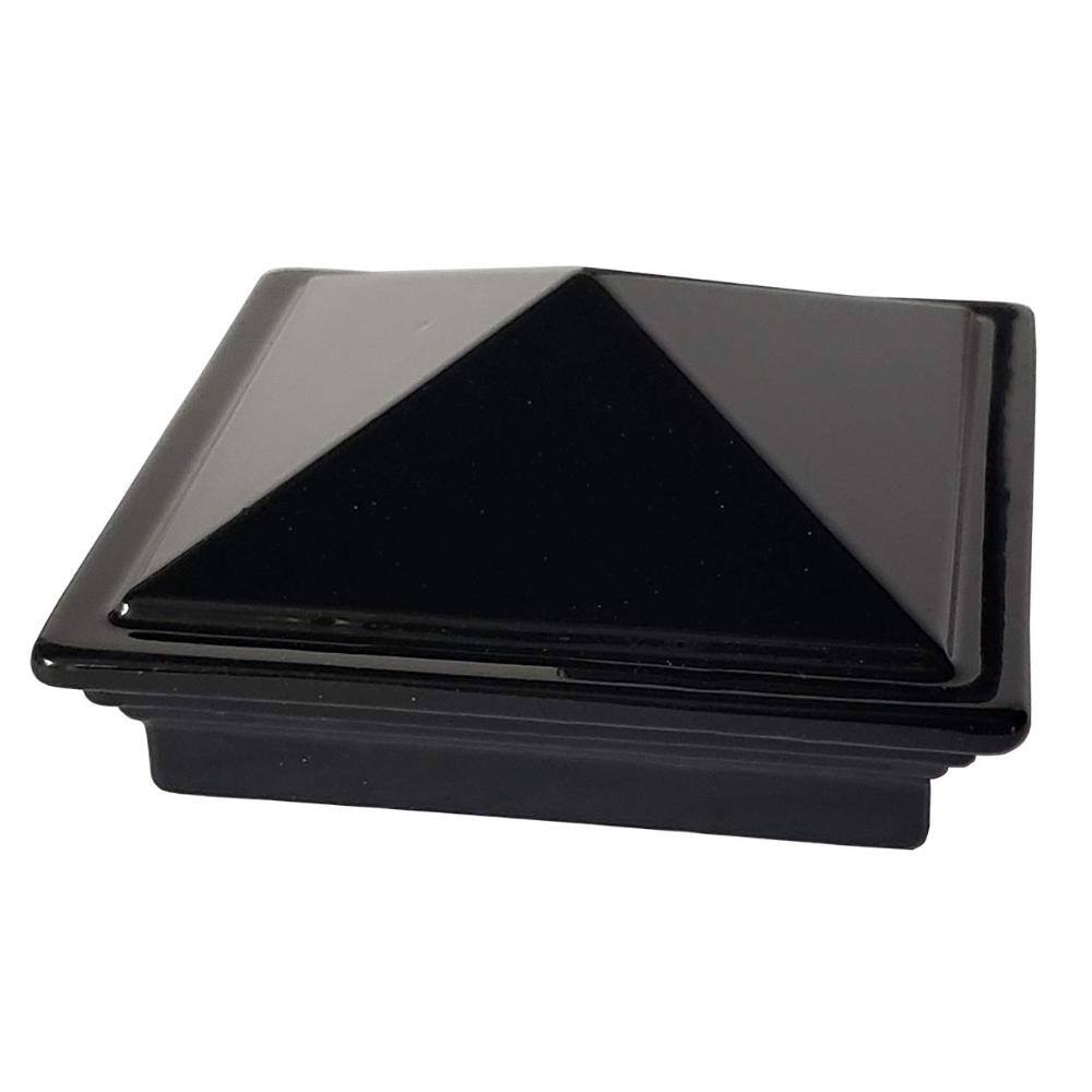 "2"" x 2"" Aluminum Pyramid Post Cap for Metal Posts - Pressure Fit - Black - 1 Pack - DHPPC20F" price history on PriceWatchPro