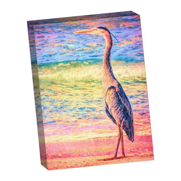 VENICE BEACH Collections No Egrets by Grotto Studios 1-Piece Unframed Graphic Print Animal Poster Art Print 40 in. x 30 in.