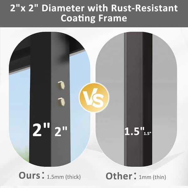 20 ft. W x 20 ft. D Carport Metal Car Canopy and Shelter, White