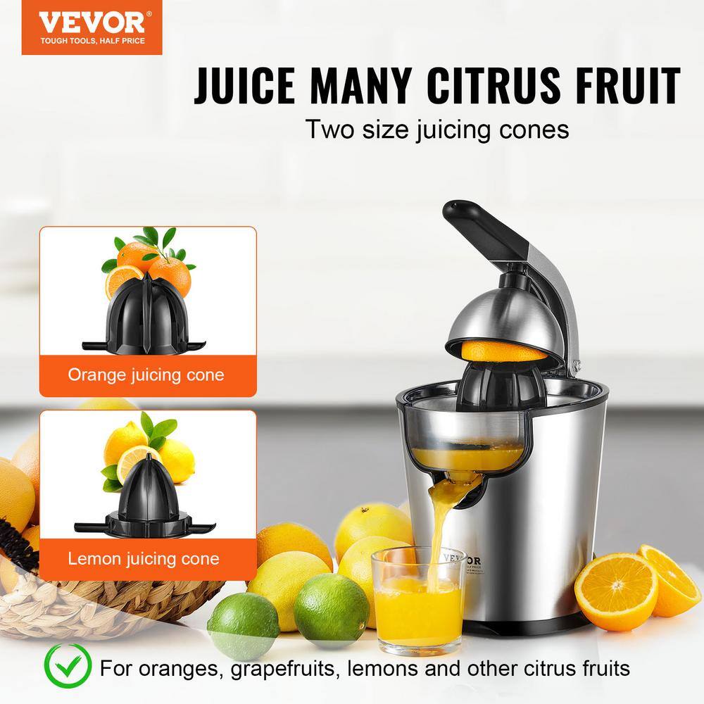Stainless Steel Electric Citrus Juicer with Soft Grip Handle