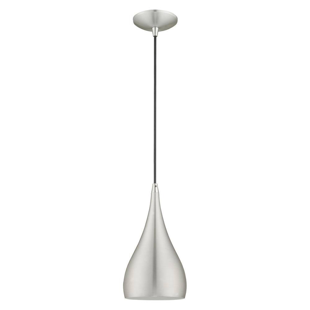 Elegant Mini Spades Pendant Light in Brushed Aluminum