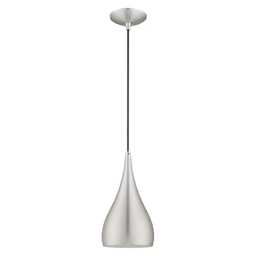 Elegant Mini Spades Pendant Light in Brushed Aluminum