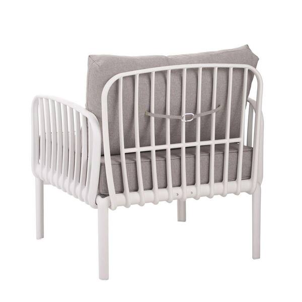 ❋Chair　2脚❋ White Plastic Outdoor Lounge Chairs Patio Club Chairs with Thick
