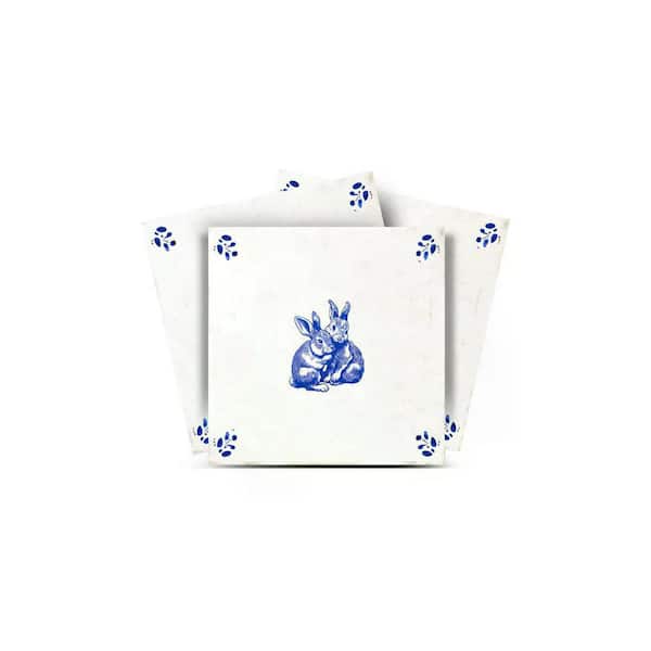 Blue D90 8 in. x 8 in. Vinyl Peel and Stick Tile (24 Tiles, 10.67 sq. ft. /pack)