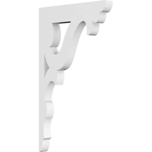 Ekena Millwork 5/8 in. W x 9 in. H x 5-1/2 in. D PVC Cornelia Bracket