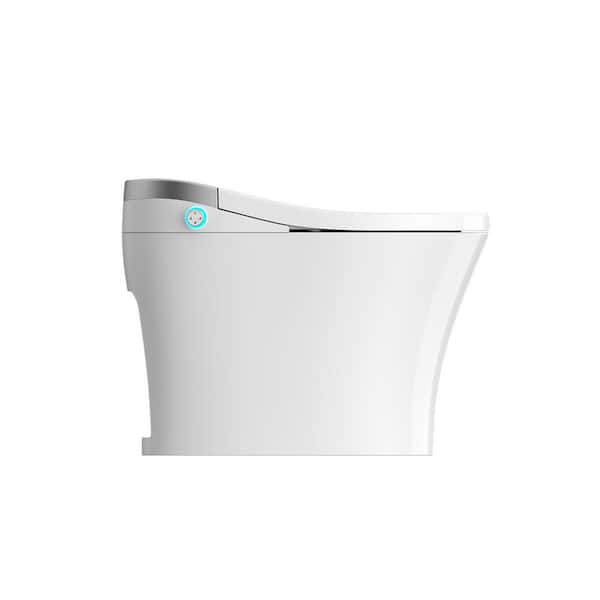 Elongated Smart Toilet 1-Touch Bidet Toilet with Heated Seat