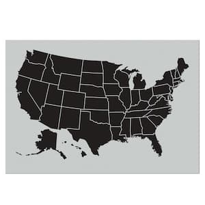 Large USA Wall Map Stencil