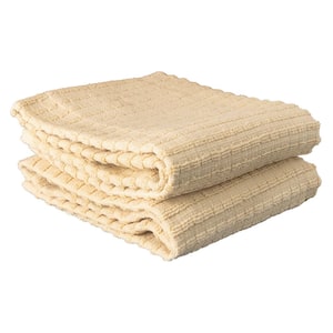 Royale Latte Solid Cotton Kitchen Towel (Set of 2)
