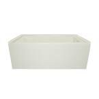 Hydro Systems Trenton 66 in. Acrylic Right Drain Rectangular Alcove ...