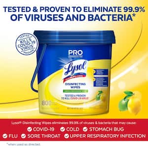 800-Count Lemon and Lime Disinfecting Wipes Bucket
