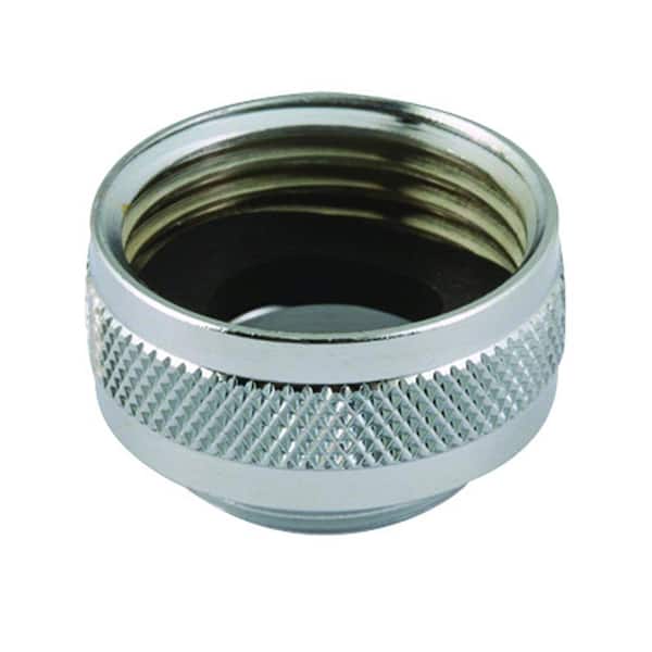 NEOPERL 3/4 in. x 55/64 in. - 27 in. Chrome-Plated Solid-Brass Hose x Male Laundry Faucet Adapter