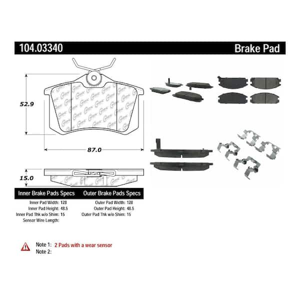Centric Parts Disc Brake Pad Set