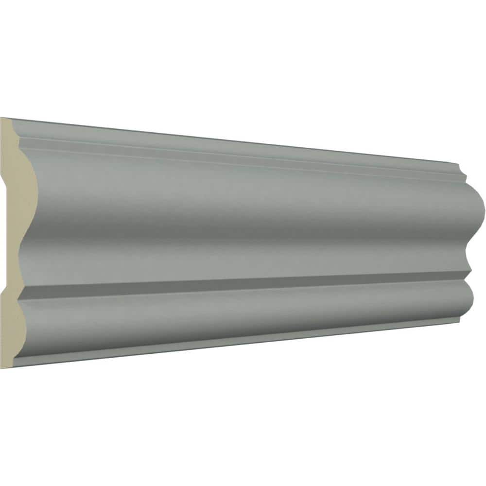 Primed White Polyurethane Emery Crown Moulding 94.5"