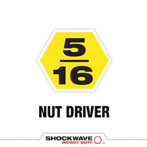 SHOCKWAVE Impact Duty 5/16 in. x 1-7/8 in. Alloy Steel Magnetic Nut Driver (1-Pack)