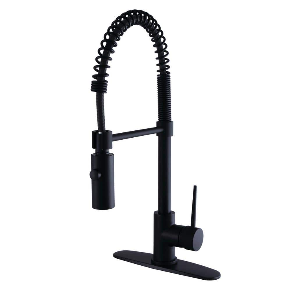 New York Single-Handle Pull-Down Sprayer Kitchen Faucet in Matte Black price history on PriceWatchPro