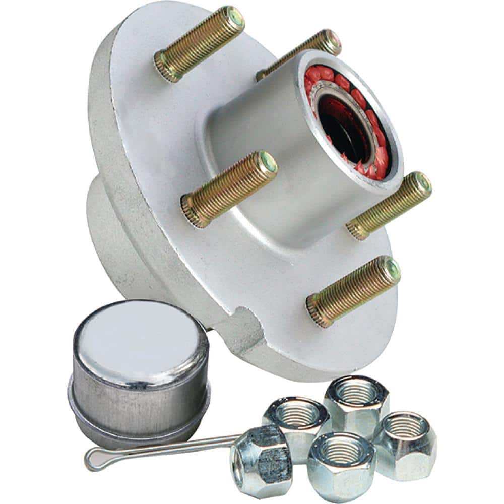 1350 lbs. Capacity, 5 lug on 4.5 in. Replacement Wheel Hub Kit