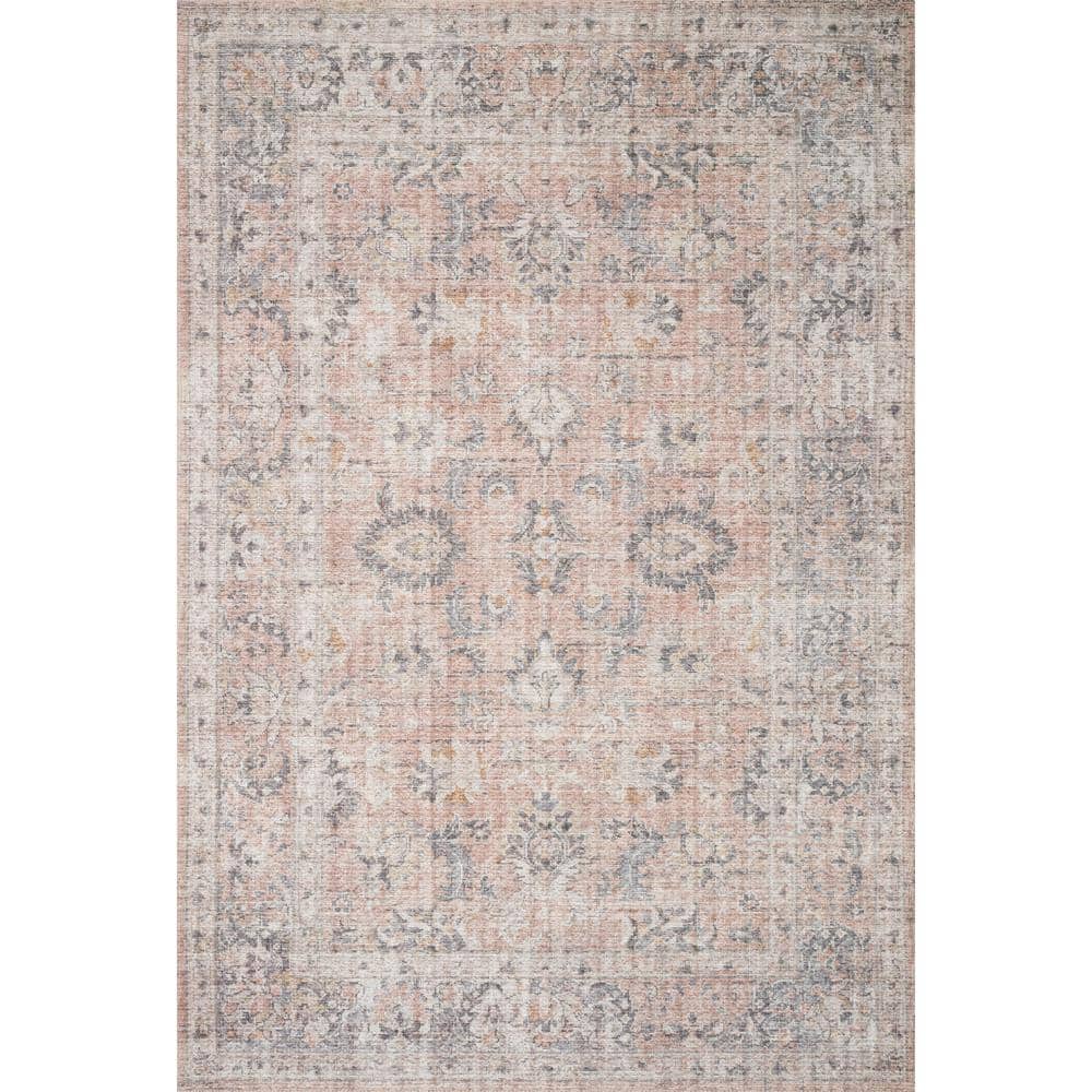 LOLOI II Skye Blush/Grey 2 ft. 6 in. x 7 ft. 6 in. Traditional Polyester  Pile Runner Rug SKYESKY-01BHGY2676 - The Home Depot
