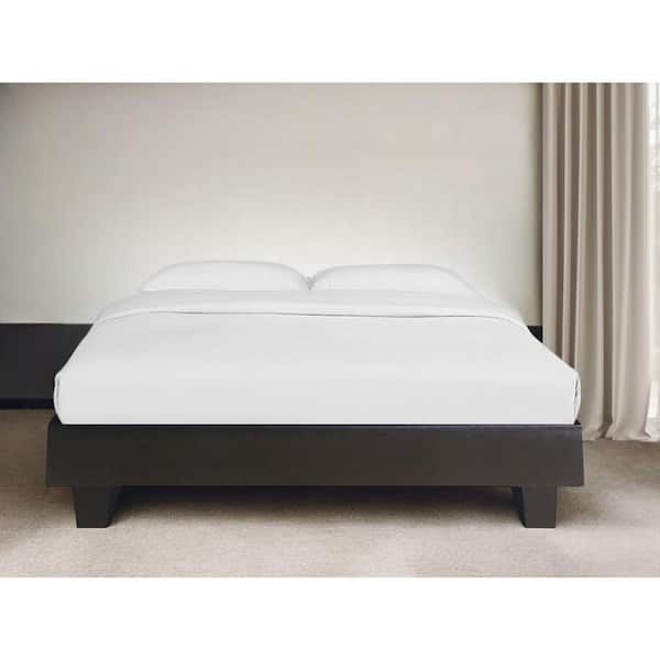 Black Wood Frame King Panel Bed