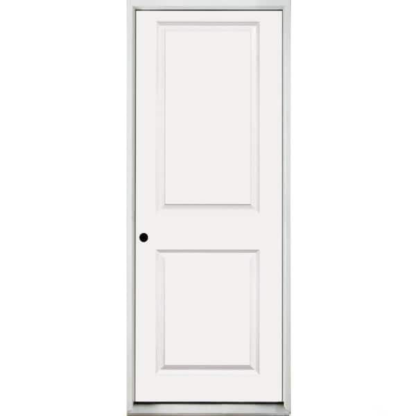 36 in. x 80 in. 2P Sqtp RHIS Primed Composite 20-Min Fire-Rated House-to-Garage Single Prehung Interior Door w/Nkl Hinge