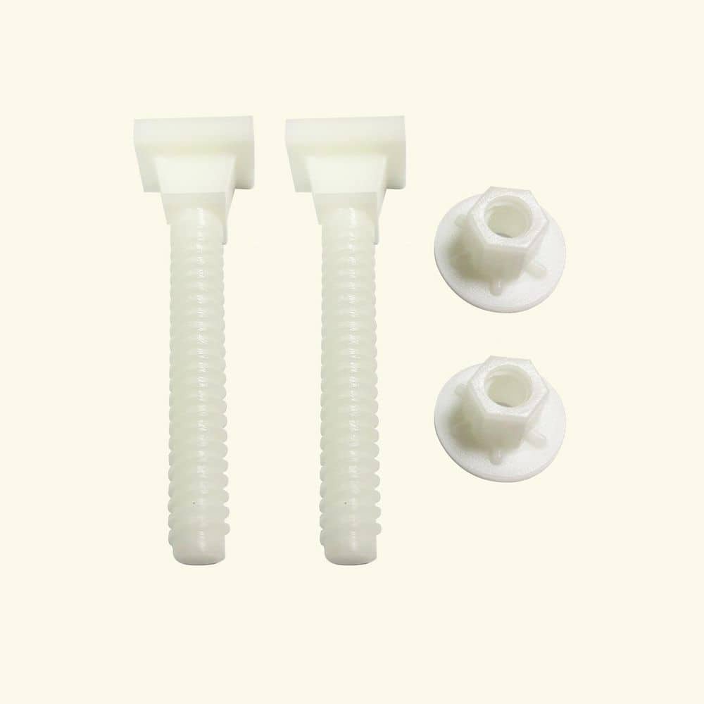 "Durable 5/16 x 2-1/2"" plastic closet bolts for a secure and clean toilet installation. No rust, easy to use." price history on PriceWatchPro