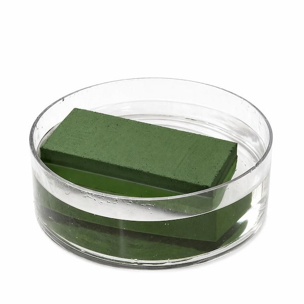 1.6 in. Green Indoor Outdoor Artificial Plant Floral Foam Block