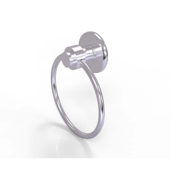 Allied Brass Mercury Collection Towel Ring in Satin Chrome