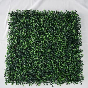 20 in. H x 20 in. W 12-Pieces Artificial Boxwood Panels Grass Hedge Wall Faux Greenery Panels Topiary Hedge Panels Decor