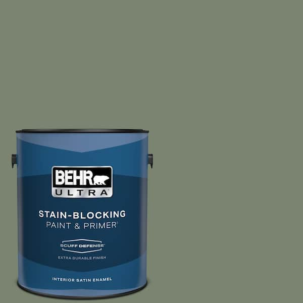 BEHR ULTRA 1 gal. #PPU11-18 Cactus Garden Extra Durable Satin Enamel Interior Paint & Primer