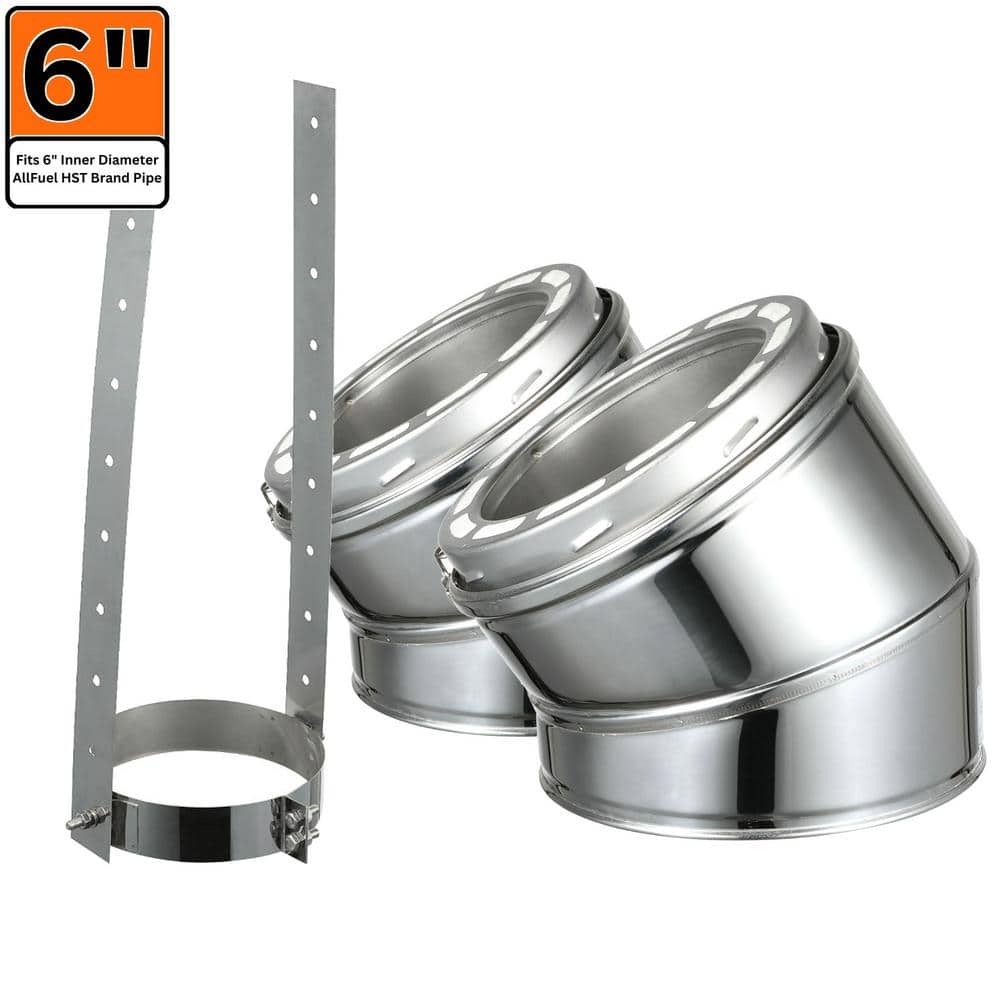 Master Flow 6 in. x 24 in. Black Stove Pipe BAP6X24 - The Home Depot
