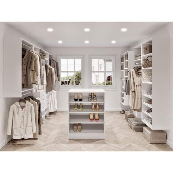 MODULAR CLOSETS Vista 31.5 in. W Oak Closet Island Freestanding