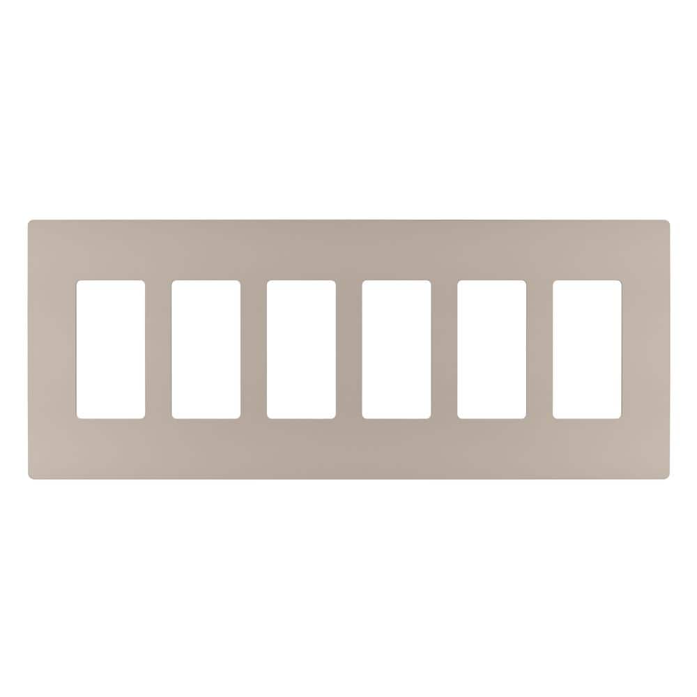 radiant 6-Gang 6-Decorator Rocker Screwless Wall Plate, Nickel (1-Pack) price history on PriceWatchPro
