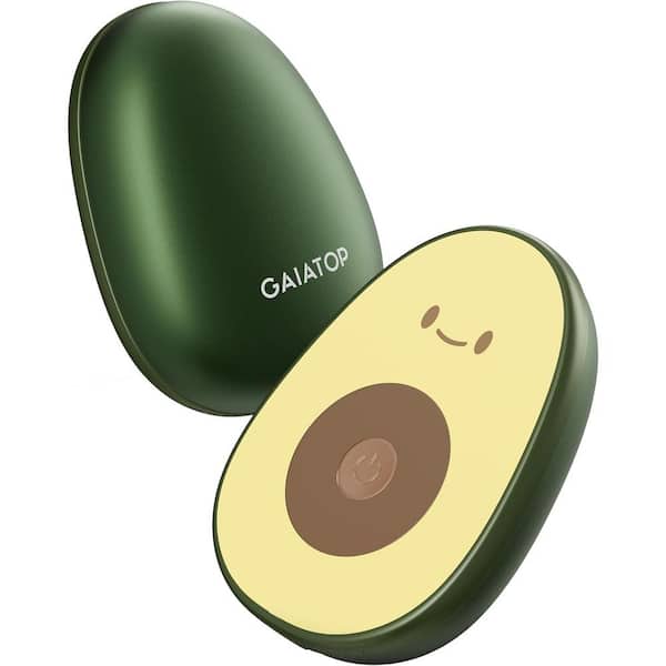 Ahfiwaso Electric Hand Warmers, 2000mAh Rechargeable, Avocados-Shaped Reusable Portable Pocket Hand Heater Hot Hands (2-Pack)