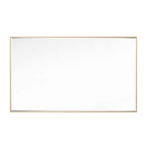 40 in. W x 24 in. H Rectangular Framed Beveled Edge Wall Mounted Bathroom Vanity Mirror in Gold