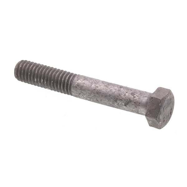 Prime-Line 3/8 in.-16 x 2-1/2 in. A307 Grade A Hot Dip Galvanized Steel Hex Bolts (25-Pack)