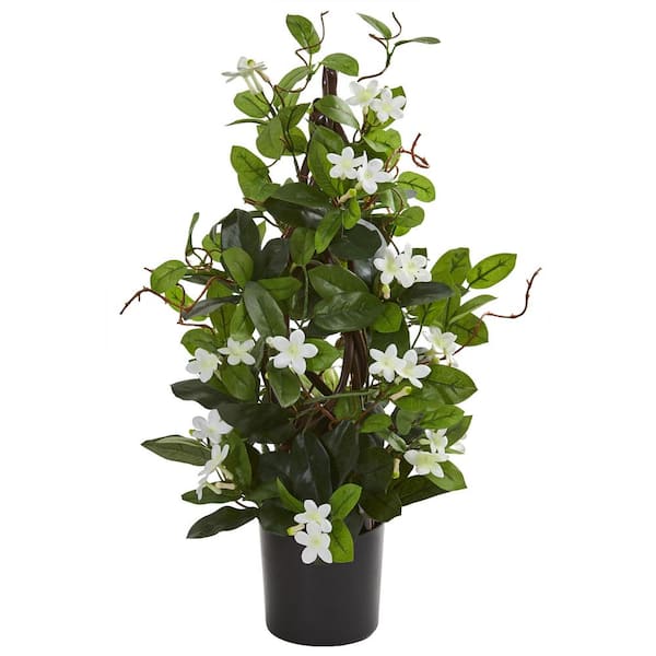 Nearly Natural Indoor 24 in. Stephanotis Artificial Climbing Plant
