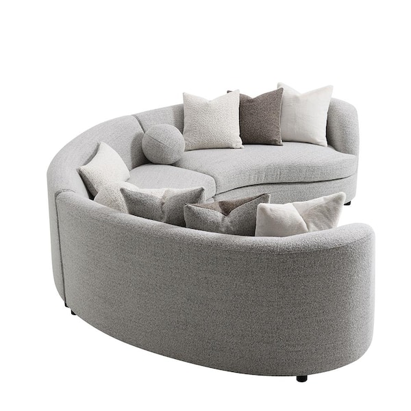 Acme Furniture Ivria 39 in. Rolled Arm 1-piece Chenille Acme Furniture Ivria 39 in. Rolled Arm 1-piece Chenille
