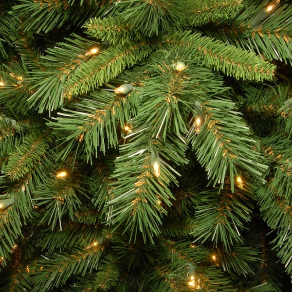 national tree tiffany fir slim tree clear lights