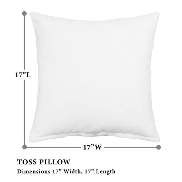 Set of 4 Blank Canvas 17x17 Throw Pillow Covers to Decorate, Plain