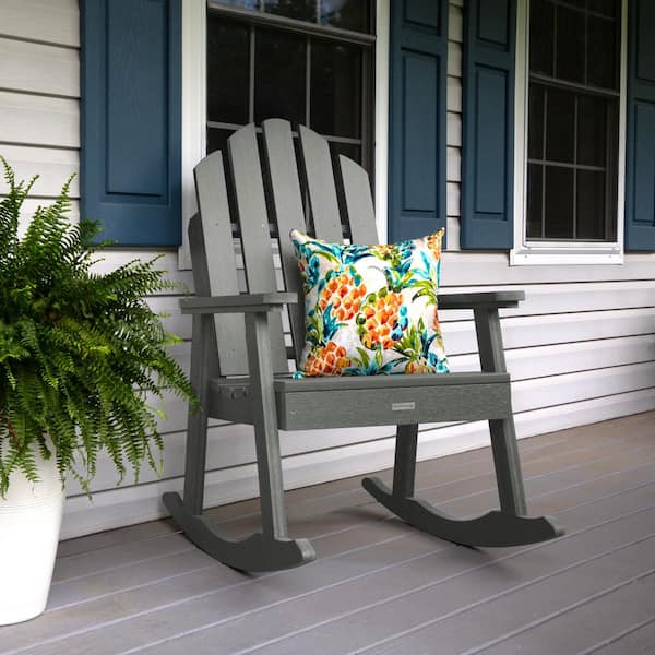 Highwood Classic Westport Garden Coastal Teak Plastic Outdoor Rocking Chair