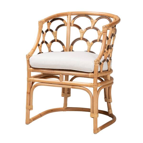 Rattan discount scallop chair