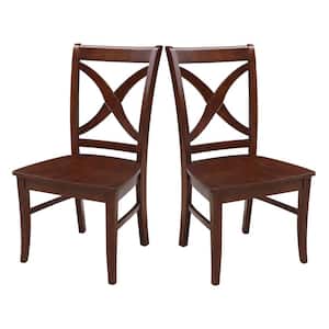 Salerno Espresso Wood Dining Chair (Set of 2)