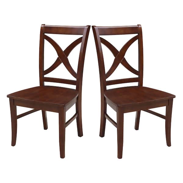 International Concepts Salerno Espresso Wood Dining Chair (Set of 2)