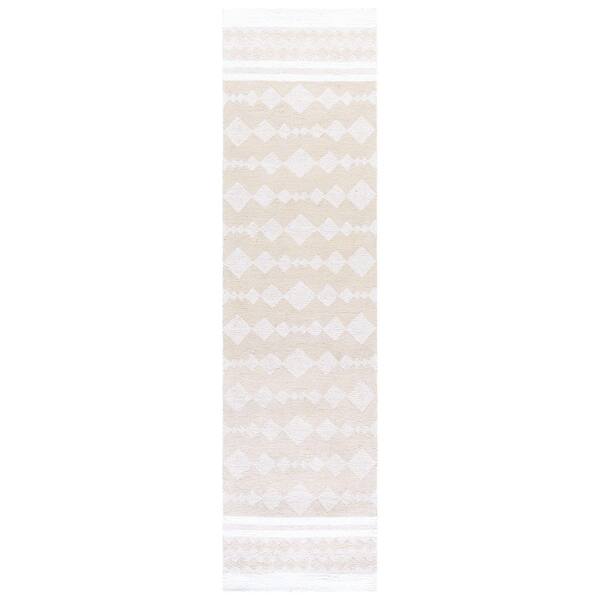 Capri 2 ft. x 9 ft. Ivory/Beige Diamond CPR704B Runner Rug