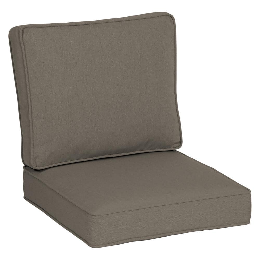 Hamilton Texture Deep Seat Outdoor Cushion Set Tan - Arden Selections