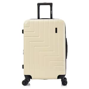 Zahav Light-Weight 24 in. Sand Hardside Spinner Luggage Roller Suitcase