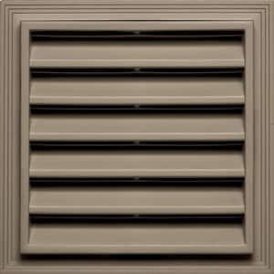 12 in. x 12 in. Square Gable Vent in Clay