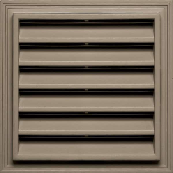Builders Edge 12 in. x 12 in. Square Gable Vent in Clay