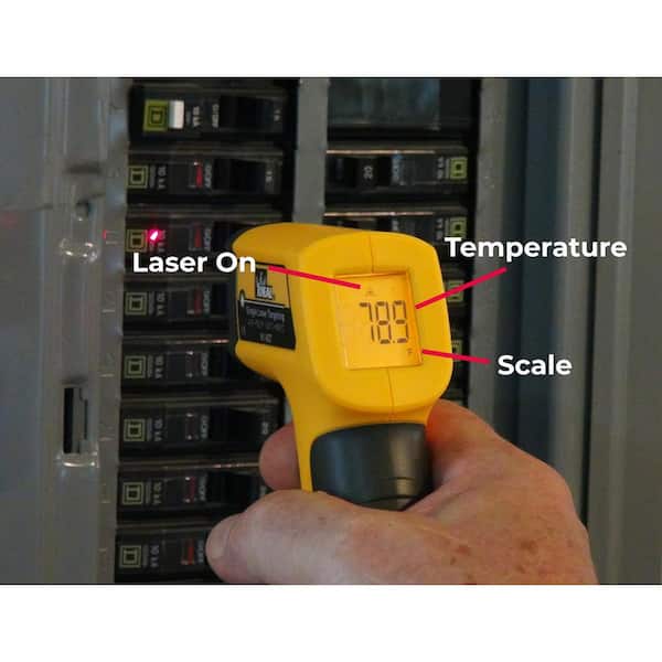 IDEAL Digital Single Targeting Laser Infrared Thermometer in the Infrared  Thermometer department at